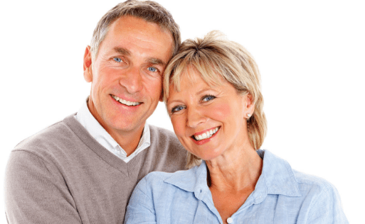 Image of a smiling family.