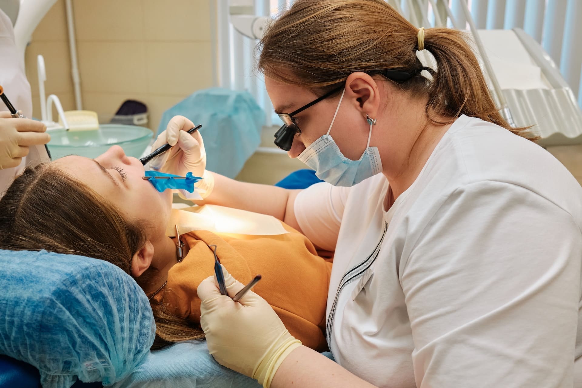 A patient undergoing dental implant procedure at Sudbury Dental Arts.